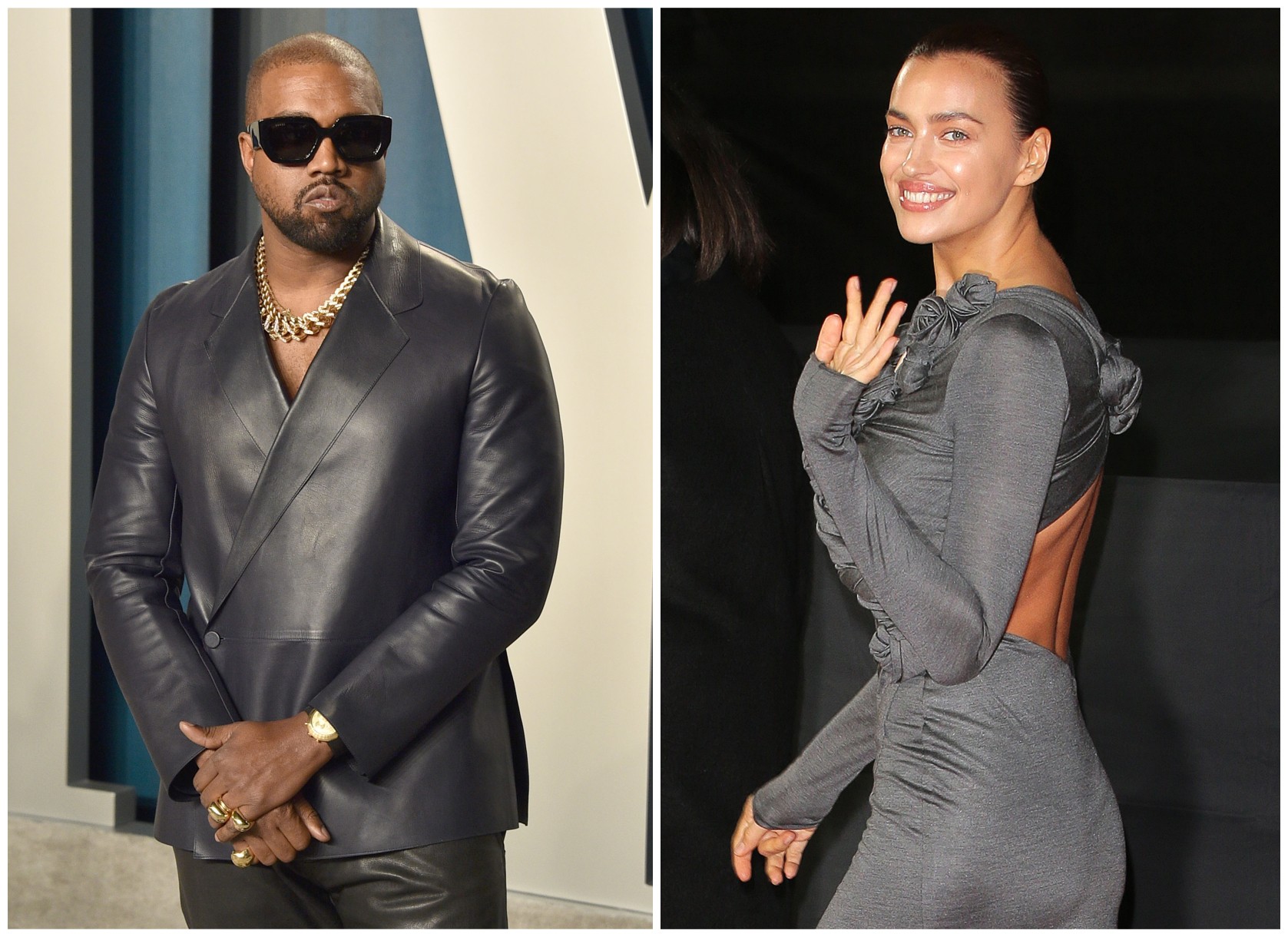 O rapper Kanye West e a modelo Irina Shayk (Foto: Getty Images)