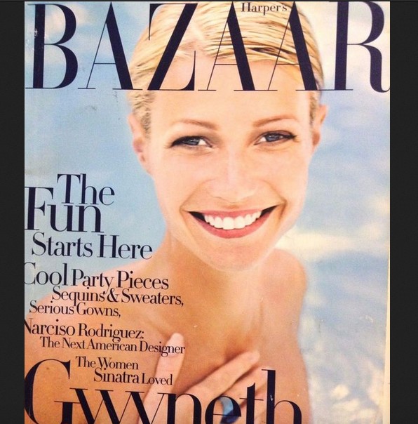 A capa de revista de 1997 que hoje causa incômodo na atriz Gwyneth Paltrow (Foto: Reprodução)