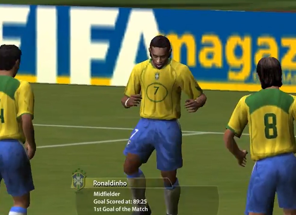Fifa 2005 Ronaldinho — Foto: Reprodução / EA Sports