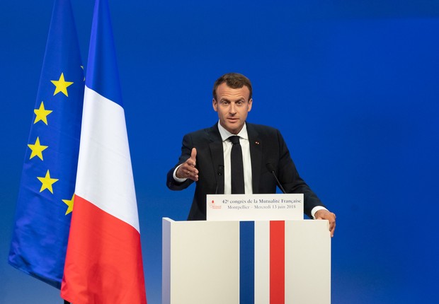 Emmanuel Macron,  (Foto: Mutualité Française à Montpellier/Divulgação)