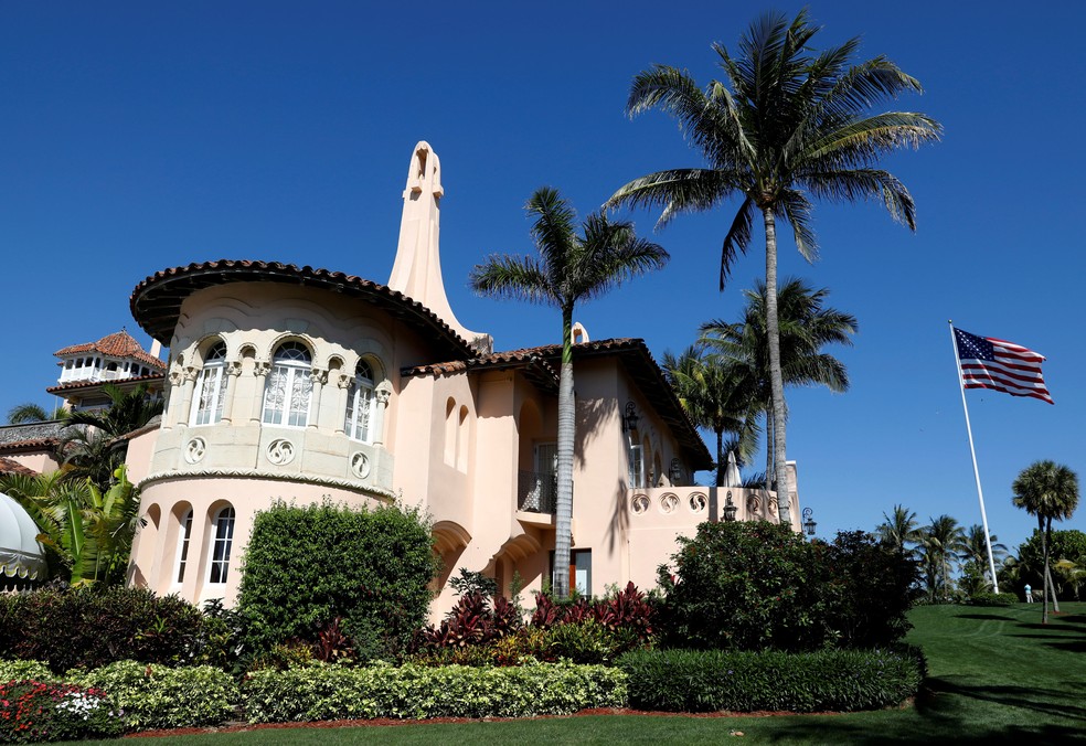 Foto de arquivo mostra Mar-a-Lago, propriedade de Donald Trump na Flórida — Foto: Kevin Lamarque/Reuters