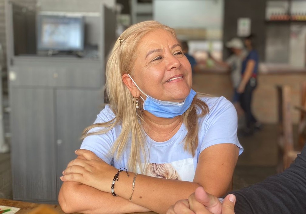 Martha Sepúlveda, colombiana que decidiu pela eutanásia, dá entrevista à TV colombiana — Foto: Federico Redondo Sepúlveda/Reprodução/Twitter