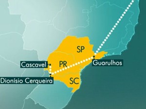 Após deixar a África, paciente passou por duas cidades do Paraná (Foto: Reprodução / Globo)