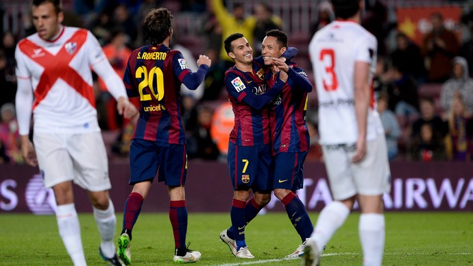 Barcelona x Huesca - comemoração gol Adriano (Foto: AFP)