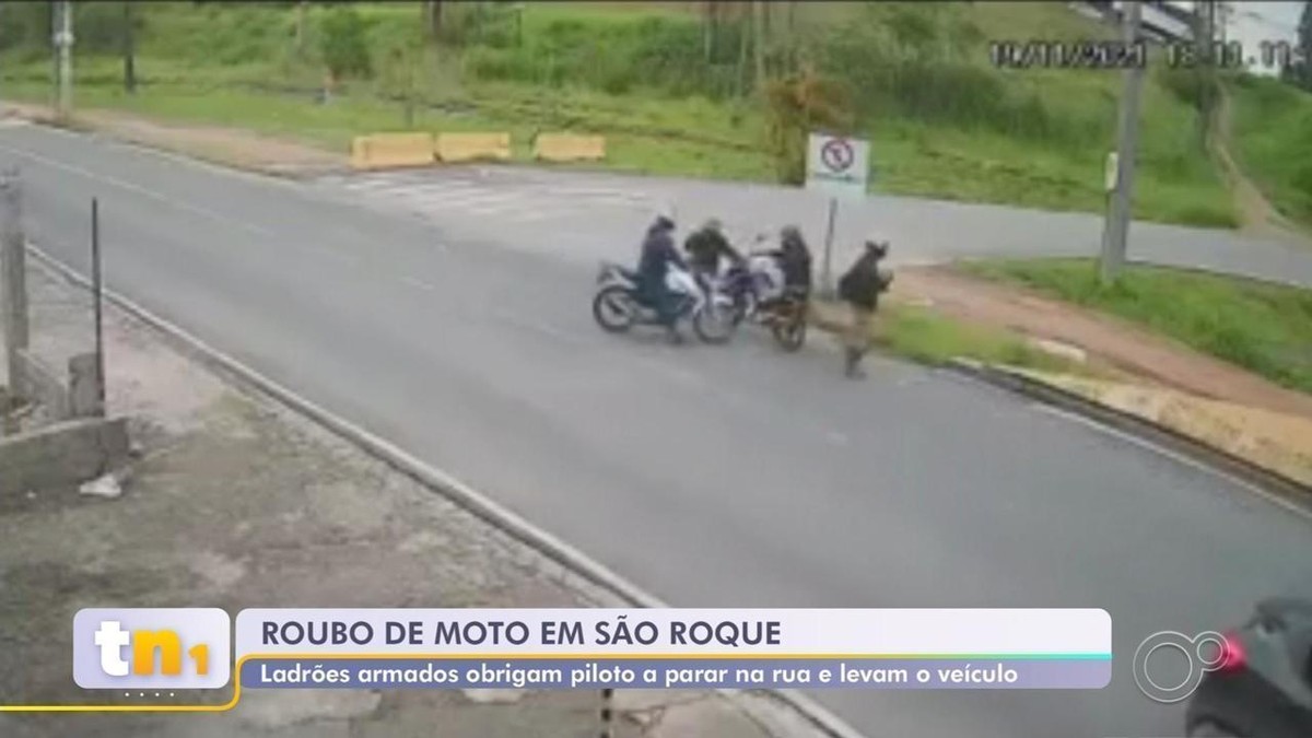 Câmera De Segurança Flagra Roubo De Moto Em São Roque Vídeo Sorocaba