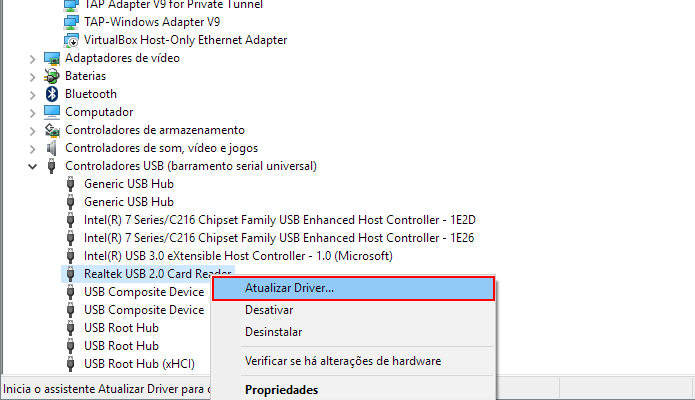 Atualize o driver do controlador USB (Foto: Reprodução/Paulo Alves)
