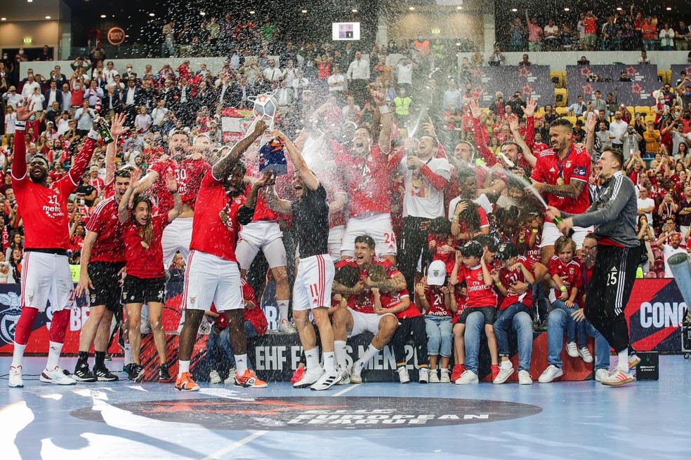 Benfica é campeão da EHF European League 2021/2022 — Foto: Divulgação/SL Benfica