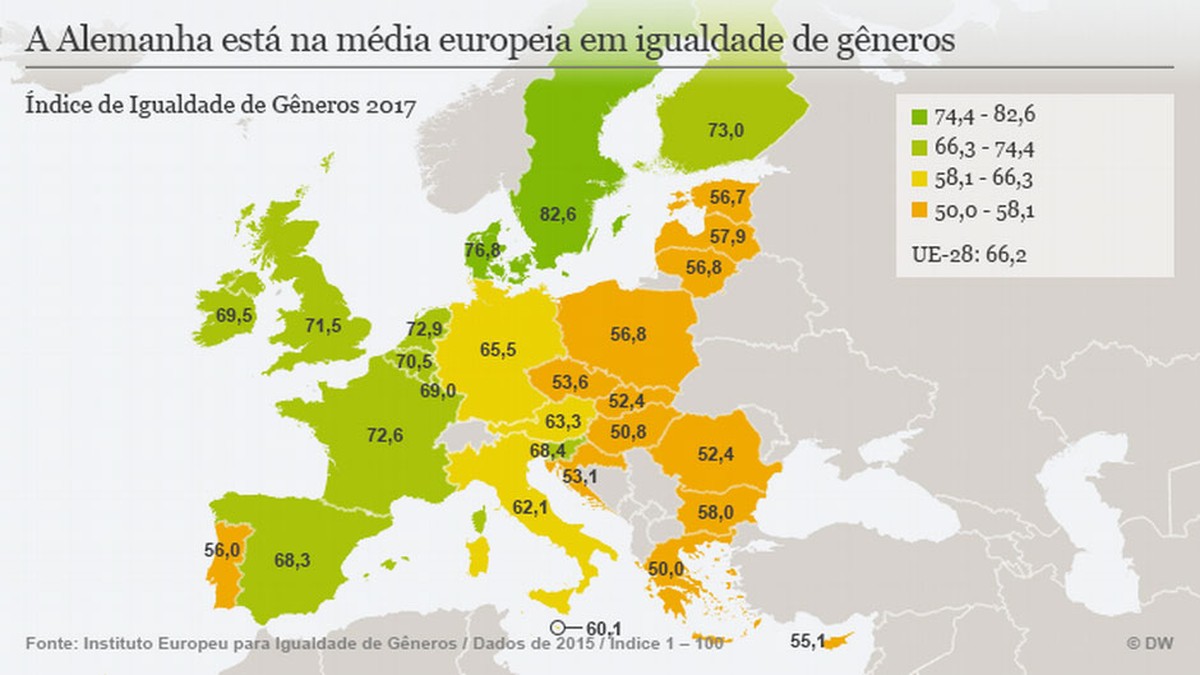 Onde H Mais Desigualdade De G Nero Na Europa Mundo G