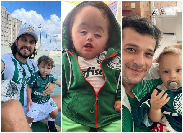 Eliéser Ambrósio, Noah, neto de Ratinho e Jayme Matarazzo acompanham final com a família (Foto: Reprodução/Instagram)