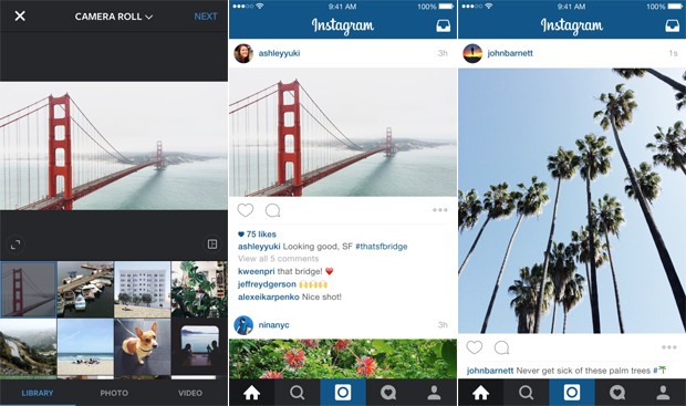 Instagram deixa formato quadradinho de lado e agora permite postar fotos e vídeos na horizontal e vertical (Foto: Divulgação/Instagram)