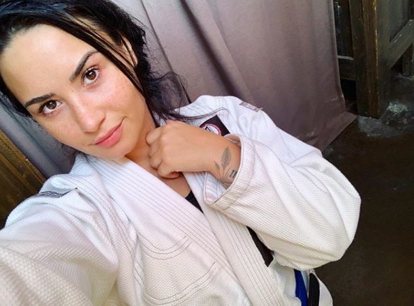  Demi Lovato pratica Jiu Jitsu  (Foto: Reprodução/Instagram)