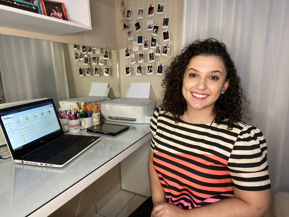 Bianca Sabino busca no curso de Marketing Digital o desenvolvimento na área que está em alta — Foto: Toledo Prudente