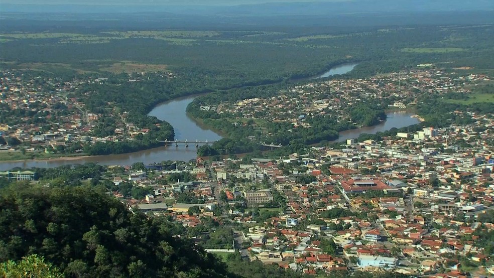 Botos podem ser encontrados entre os rios Araguaia e Garças — Foto: Reprodução/ TVCA