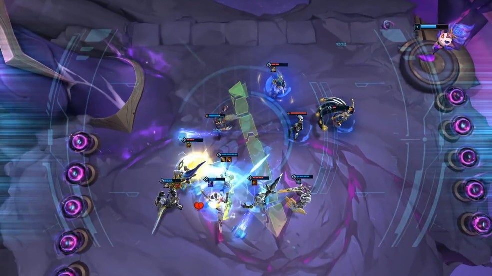 Batalha com vários heróis em TFT Mobile — Foto: Divulgação/Riot Games