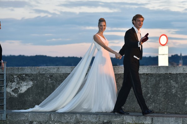 O casamento de Pierre Casiraghi e Beatrice Borromeo na Itália em 2015 (Foto: Getty Images)