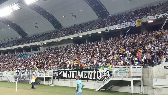 Torcida do ABC - Arena das Dunas (Foto: Jocaff Souza/GloboEsporte.com)