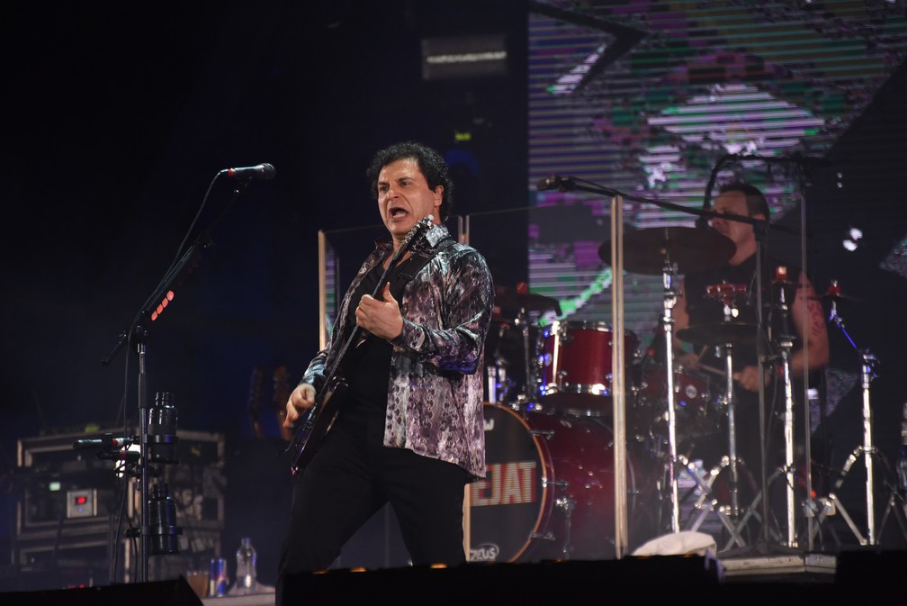 Frejat no palco de Copacabana (Foto: Alexandre Macieira / RioTur / Divulgação)