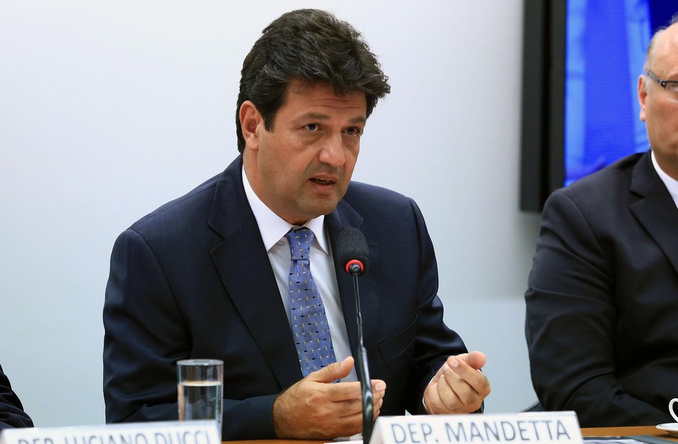 O deputado federal e futuro ministro da SaÃºde, Luiz Henrique Mandetta (DEM-MS), durante comissÃ£o na CÃ¢mara â€” Foto: Alex Ferreira/CÃ¢mara dos Deputados