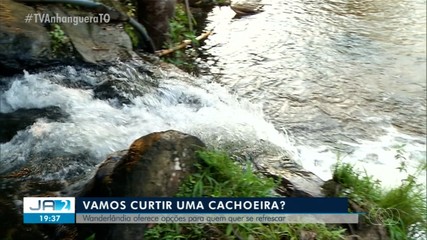 Cachoeira em Wanderlândia é opção para se refrescar durante a onda de calor