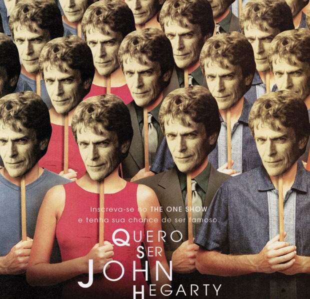 Cartaz do prêmio internacional One Show, com o tema “Eu quero ser John Hegarty