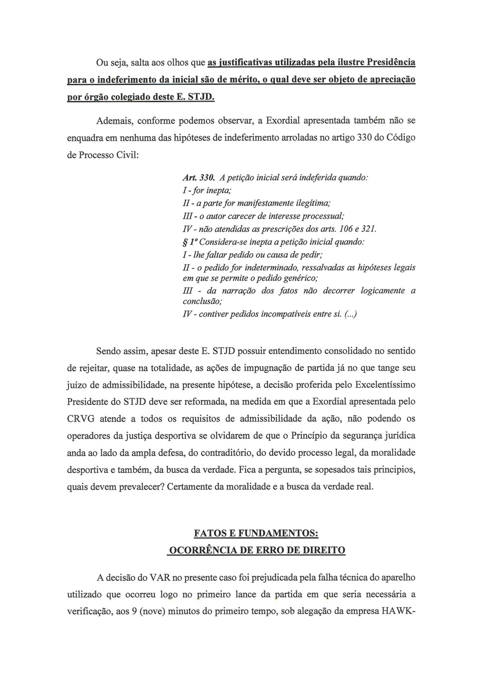 Recurso Vasco 7  Foto: Reproduo