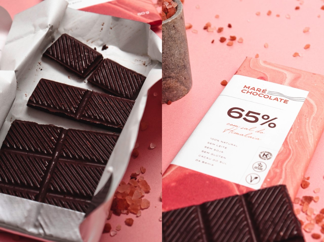 Maré Chocolate aposta em tabletes 100% naturais e plant based (Foto: Divulgação)