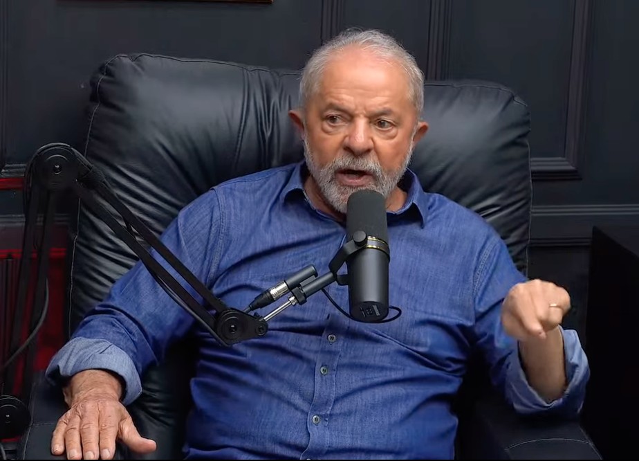 Lula durante entrevista para um podcast