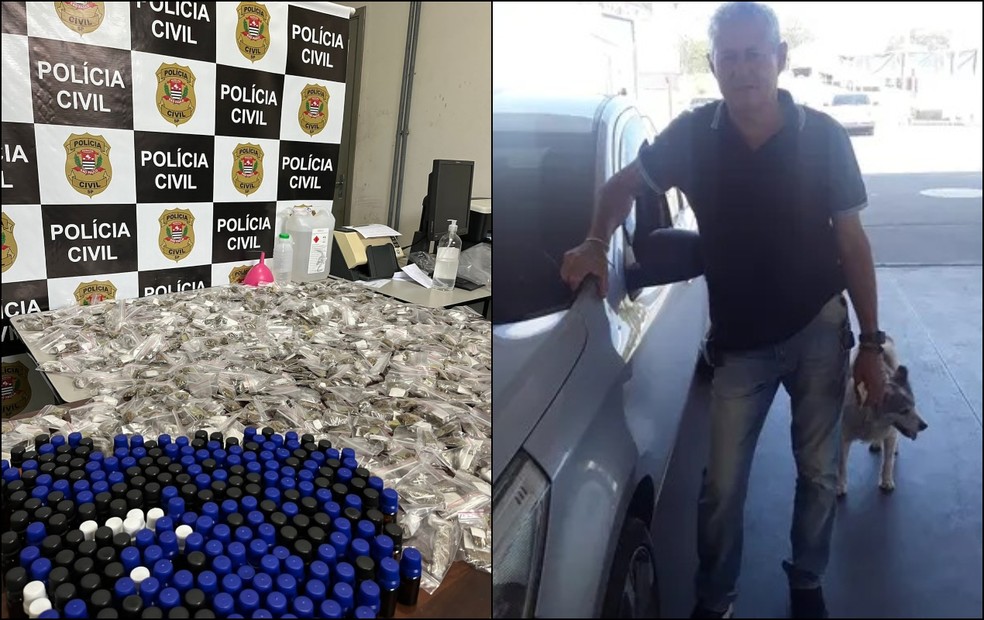 Suspeita de envolvimento na morte de idoso durante assalto é presa com grande quantidade de drogas em Laranjal Paulista  — Foto: Polícia Civil/ Divulgação 