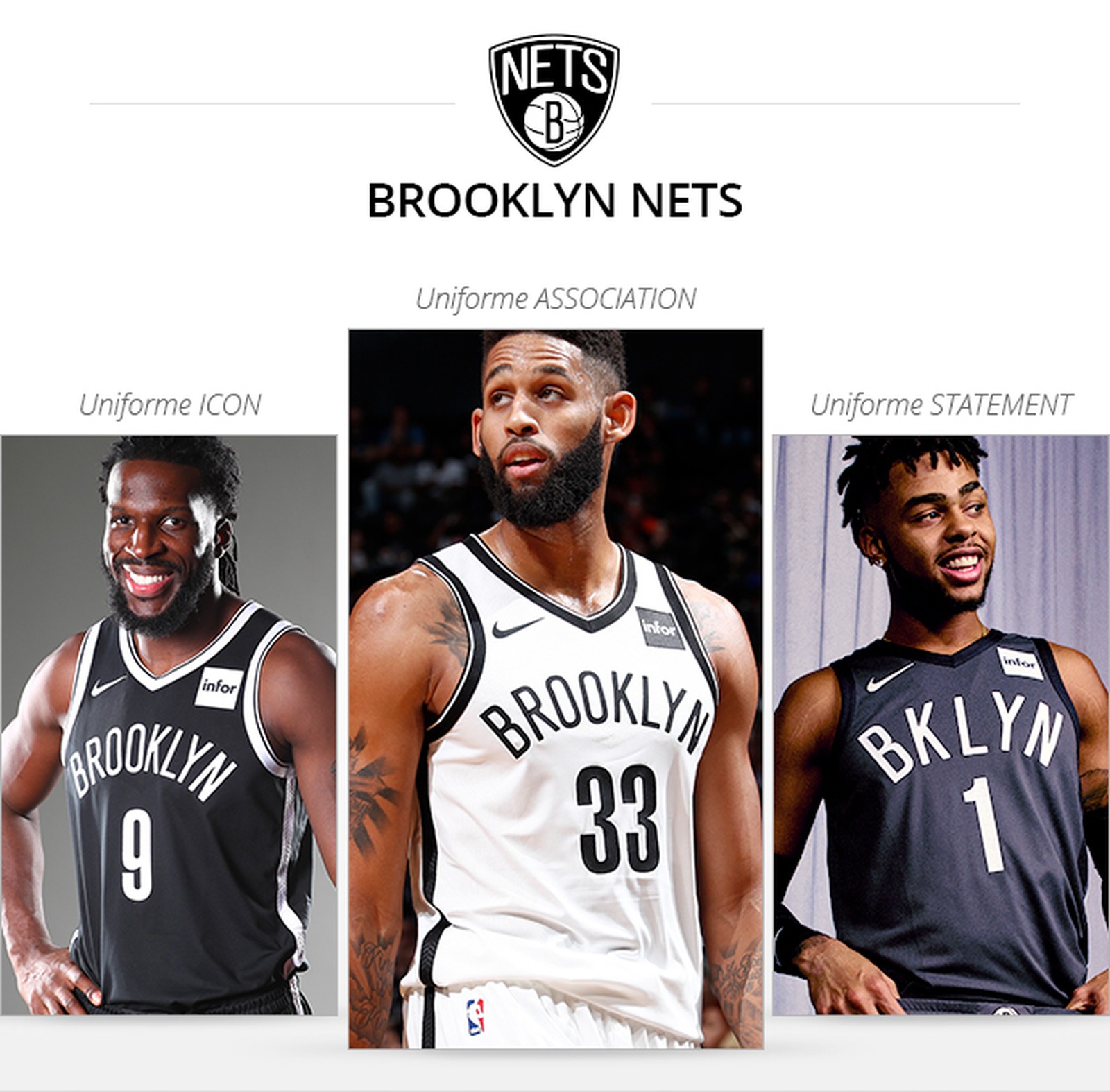 Uniformes Brooklyn Nets 2017/18