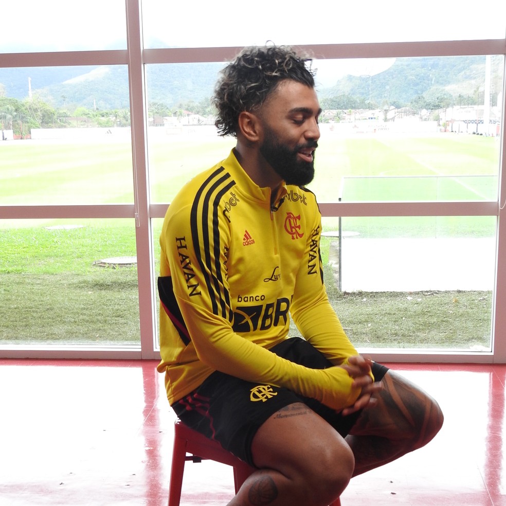 Gabigol, do Flamengo, em entrevista exclusiva ao Esporte Espetacular &mdash; Foto: Fred Gomes