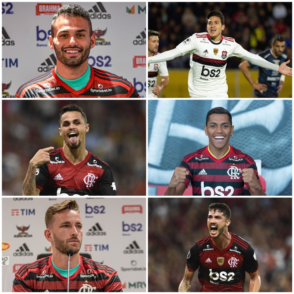 Os seis reforços do Flamengo para esta temporada — Foto: Infoesporte
