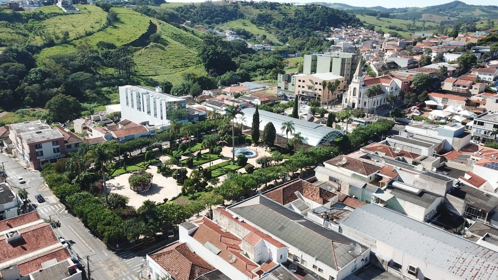 Praça de Monte Sião (MG) — Foto: Divulgação/Prefeitura de Monte Sião 