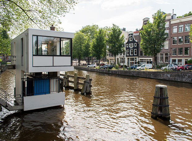Cabine da ponte Hortusbrug, em Amsterdã (Foto: Reprodução/metropolis)