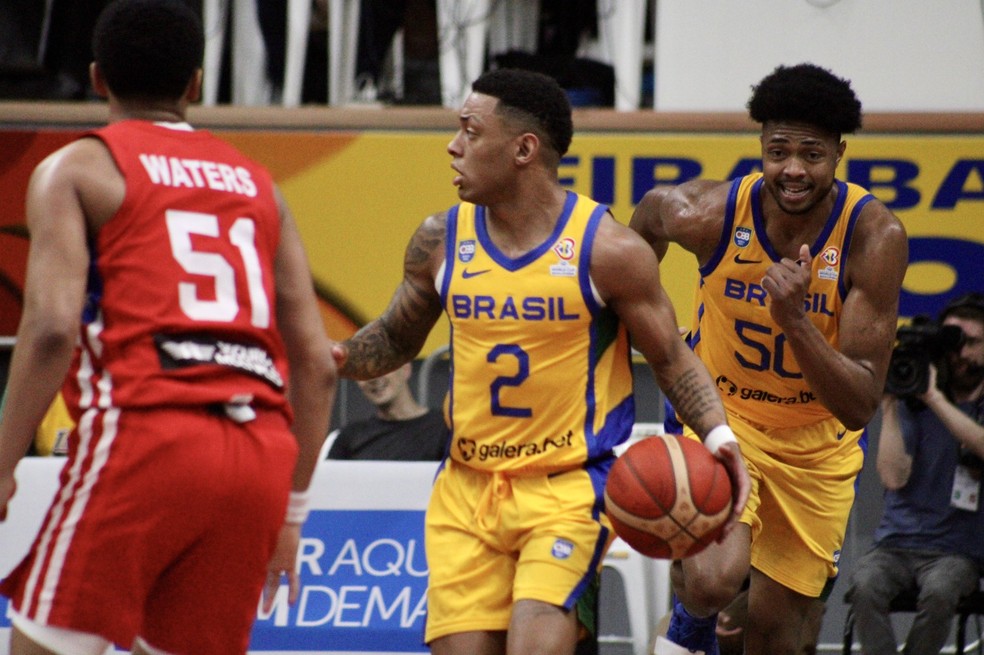 Brasil x Porto Rico, Eliminatórias de basquete masculino — Foto: Divulgação/CBB