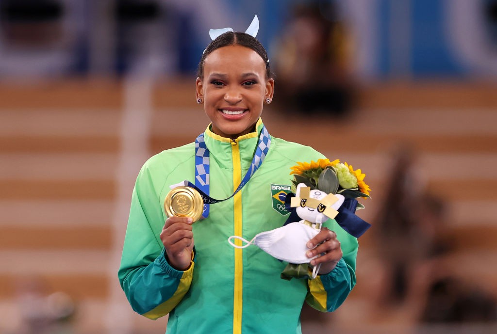 Rebeca Andrade conquista ouro em Tóquio (Foto: Getty Images)