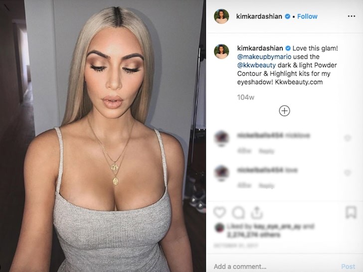 Kim Kardashian processa aplicativo de maquiagem por uso indevido de sua imagem (Foto: Reprodução/Instagram/TMZ)