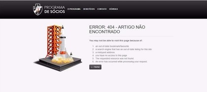 Torcedor do Vasco não consegue fazer adesão ao programa de sócios pela internet (Foto: Reprodução) Torcedor do Vasco não consegue fazer adesão ao programa de sócios pela internet (Foto: Reprodução)