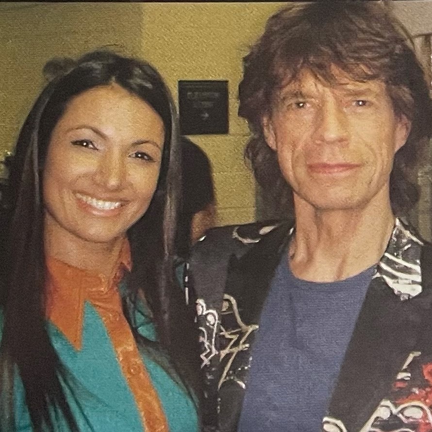 Patrícia Poeta relembra clique ao lado de Mick Jagger: 