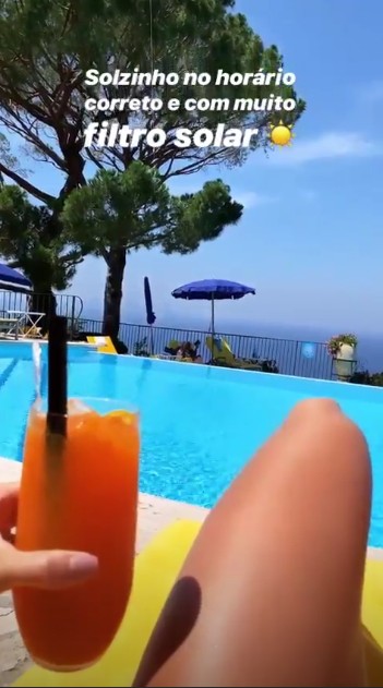 Romana Novais em Capri (Foto: Reprodução Instagram)