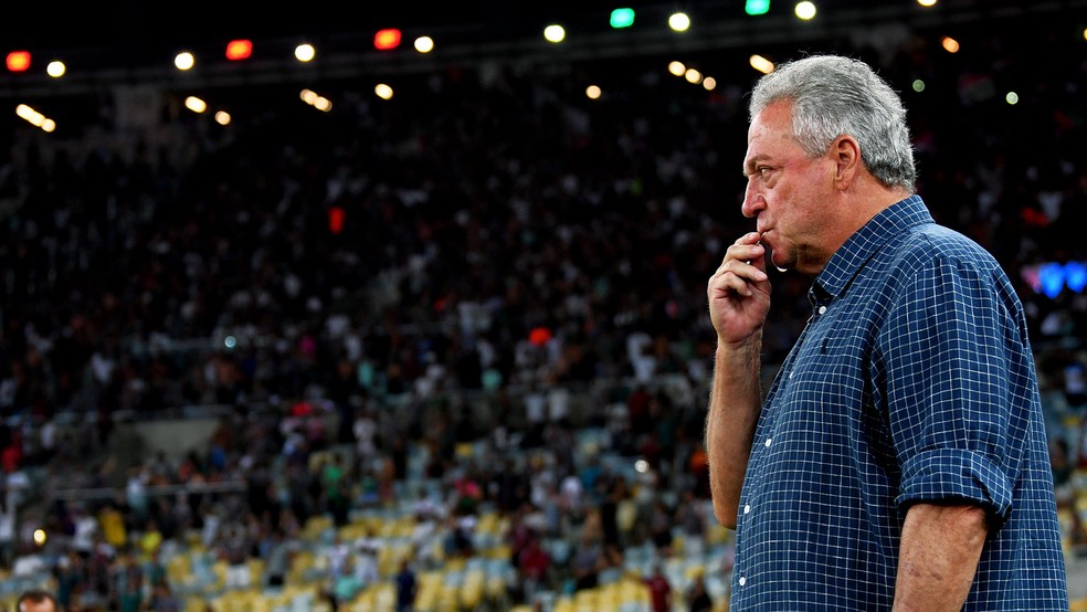 Abel Braga em Flamengo x Fluminense na final do Carioca 2022 — Foto: Mailson Santana/Fluminense