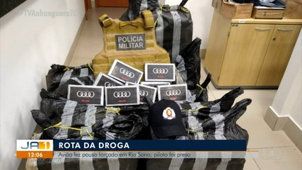 Avião faz pouso forçado em Rio Sono e piloto foi preso por tráfico de drogas