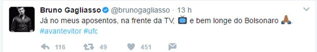 Mensagem postada no Twitter de Bruno Gagliasso (Foto: Reprodução/Twitter)