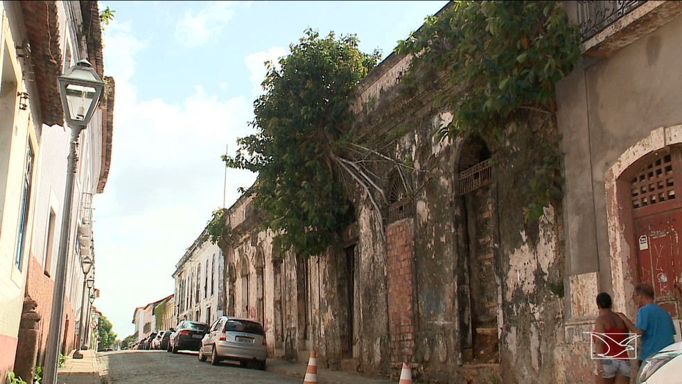 Mais de três mil casarões que estão no centro de São Luís são tombados como Patrimônio Histórico (Foto: Reprodução/TV Mirante)