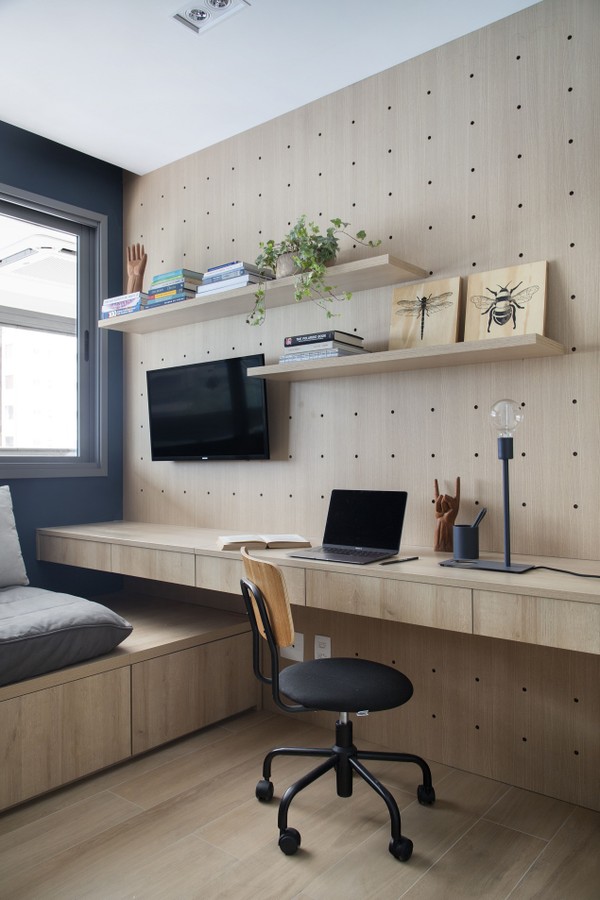 Apartamento amplo e claro de 136 m² tem influências do estilo Japandi (Foto: Denilson Machado/MCA Estúdio/Divulgação)