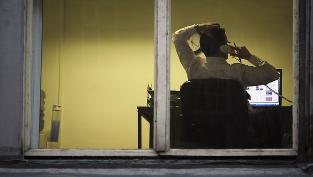Trabalhador; escritório; stress; estresse; trabalho; emprego (Foto: Christopher Furlong/Getty images)
