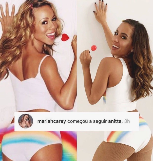Mariah Carey; Anitta (Foto: Reprodução/Instagram)