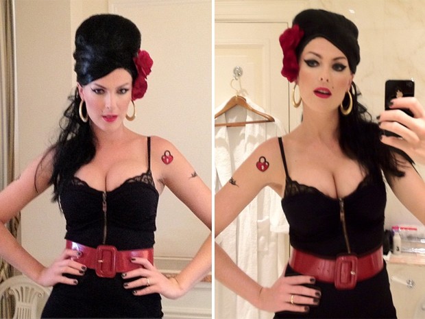 Ana Hickman postou fotos vestida de Amy em seu perfil no Instagram em junho deste ano (Foto: Reprodução/Instagram)