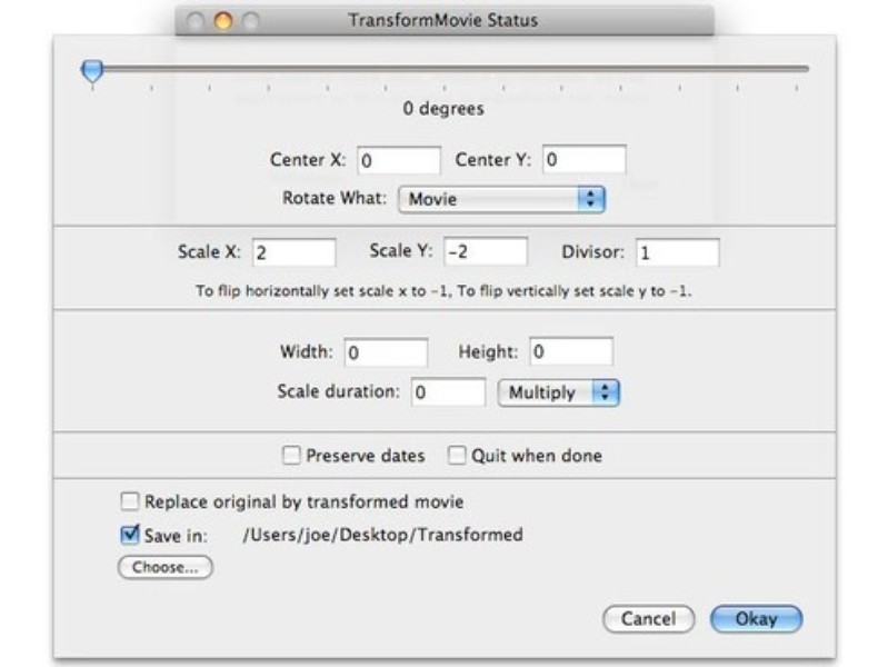transformmovie for mac