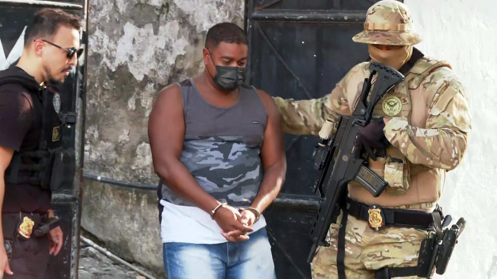 Homem é preso na Operação Florida Heat, da PF — Foto: Reprodução/TV Globo