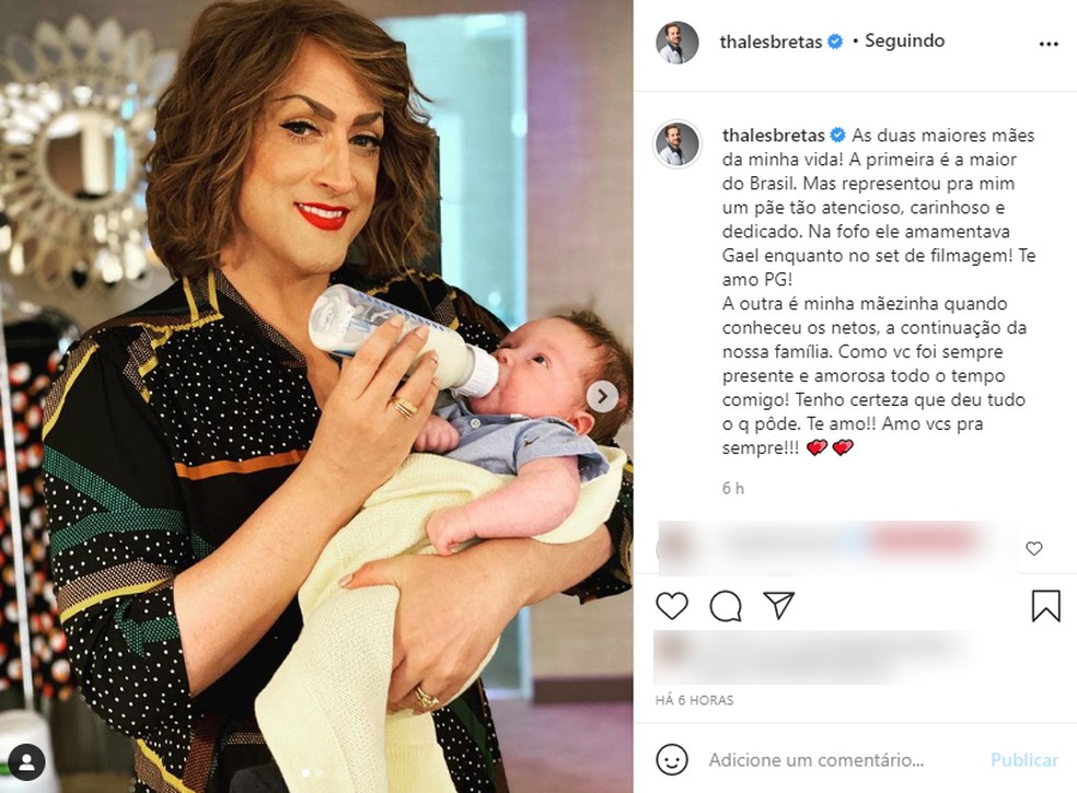Marido de Paulo Gustavo publica imagem do ator vestido como Dona Hermínia e  faz homenagem | Rio de Janeiro | G1
